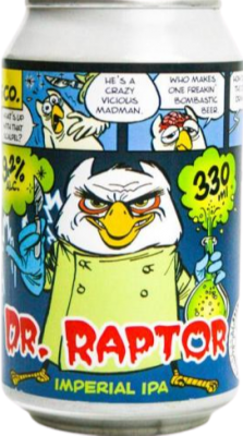 Uiltje Dr. Raptor blikje van 33cl